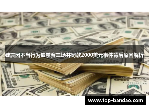 魏震因不当行为遭禁赛三场并罚款2000美元事件背后原因解析