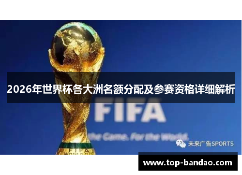 2026年世界杯各大洲名额分配及参赛资格详细解析